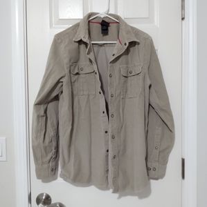 North Face Corduroy Tan Snap Shirt